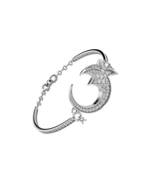 White Gold Crescent Bracelet (Demo)