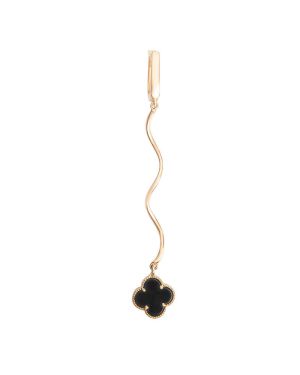 Clover Earrings With Onyx (Demo)