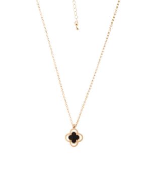 Clover Necklace With Onyx (Demo)