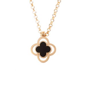 Clover Necklace With Onyx (Demo)